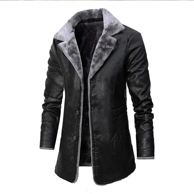 Soft Leather Mens Coat For Daily Use