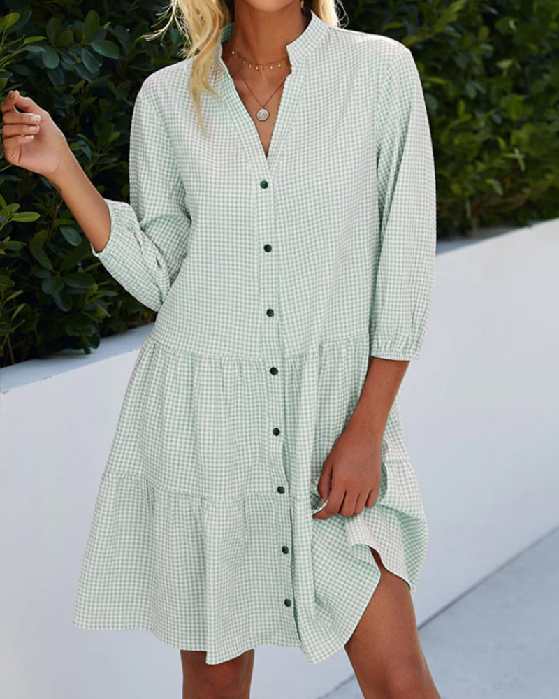 Classic Checked Sundress for Women