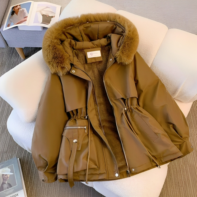 Warm Vegan Down Parka Coat for Women