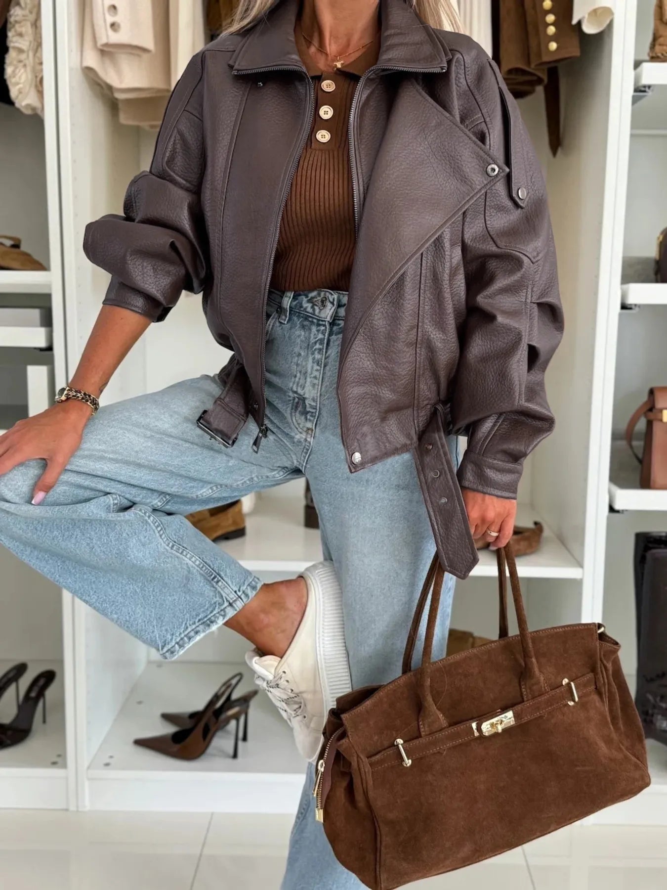 Classic Biker Leather Jacket
