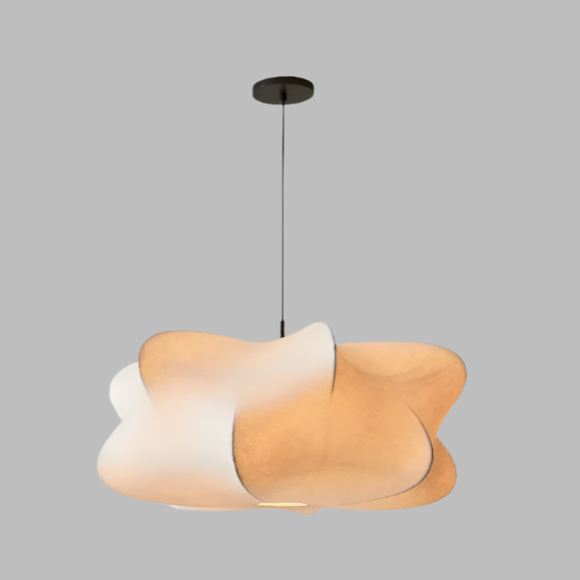 Elegant Natural Fiber Hanging Lamp