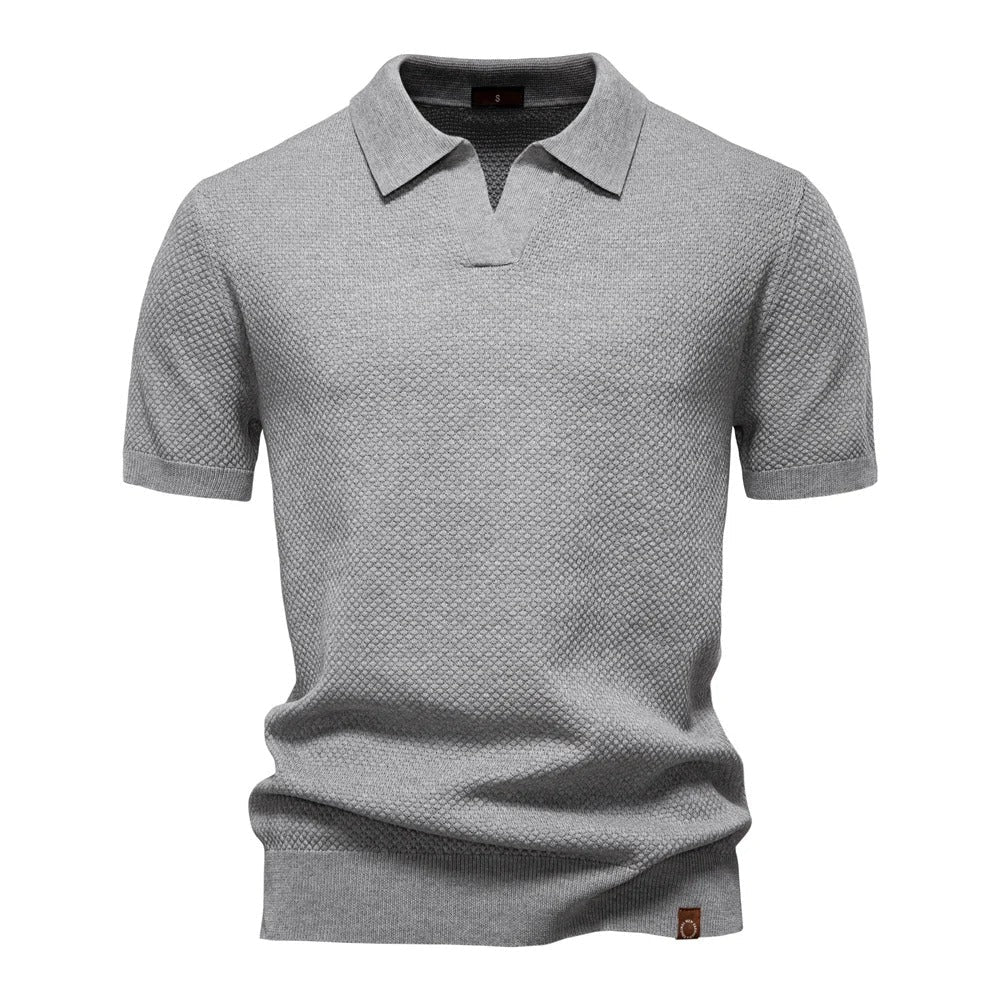 Classic Men's Knit Polo Shirt