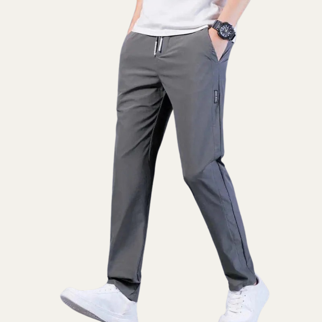 Men’s Slim Tapered Drawstring Trousers