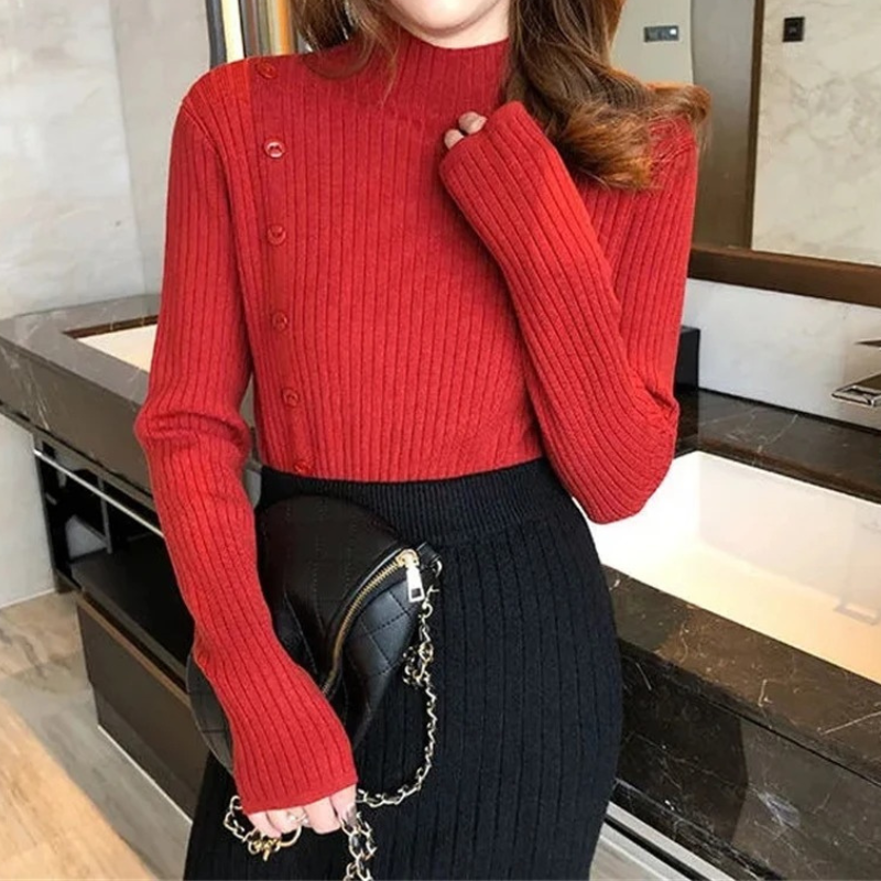 Warm Winter Crew Neck Wool Sweater