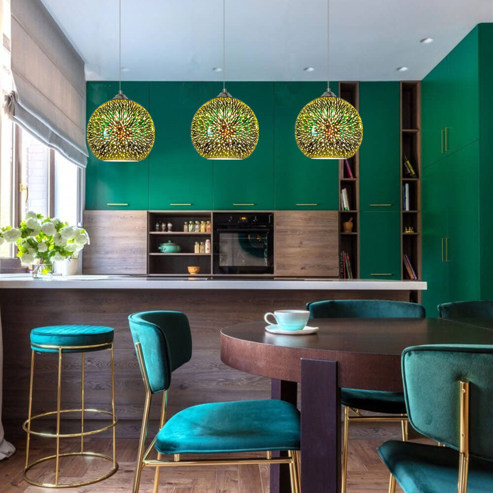 Colorful Glass Pendant Light Fixture