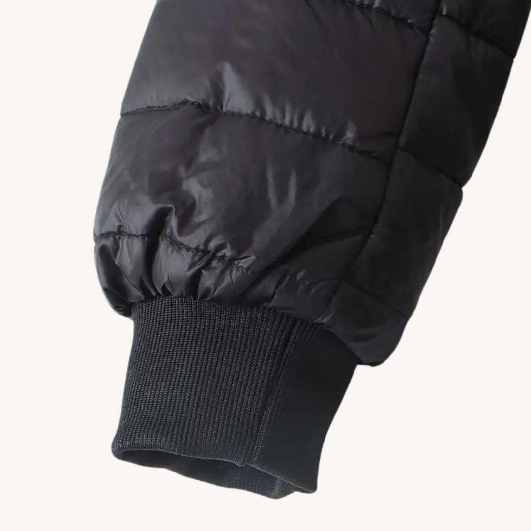 Women’s Faux Fur Lining Quilted Hooded Jacket