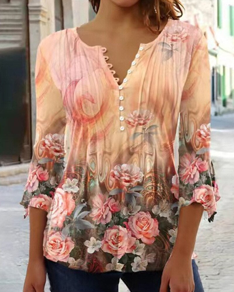 Ladies' Lightweight Comfortable Blouse with Fitted Style