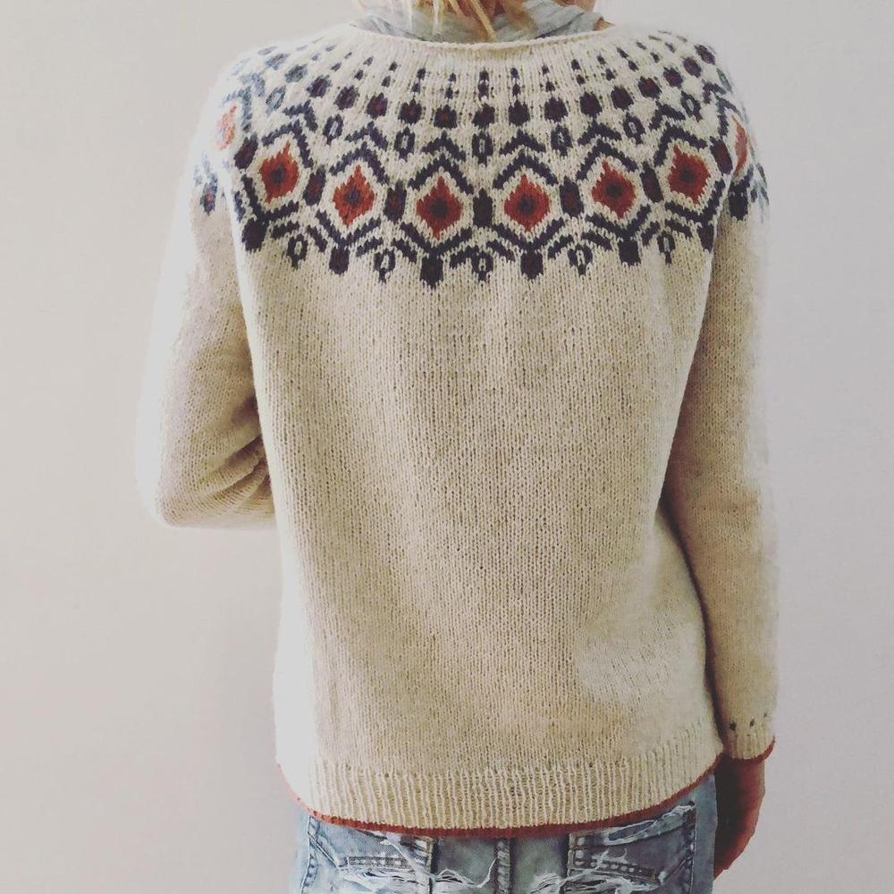 Maaike | Stylish women's sweater with geometric pattern | Warm and comfortable