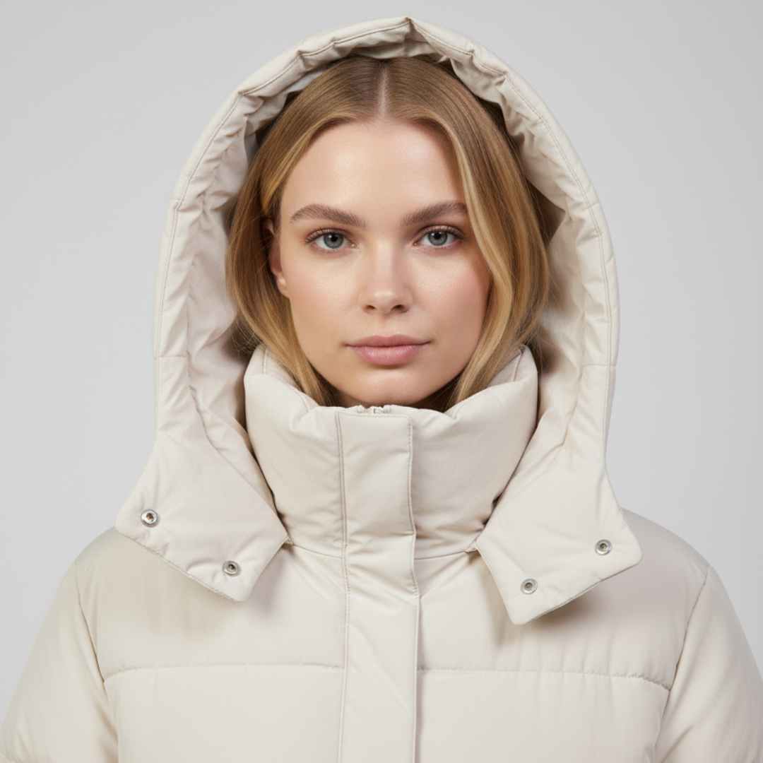 Julie | Puffer Jacket - Oversized Quilted High-Collar Winter Outerwear for Women