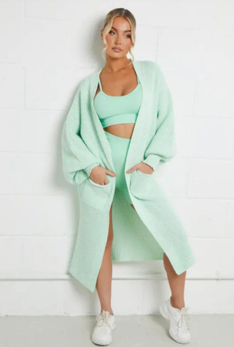 Women’s Cozy Cable Knit Longline Cardigan