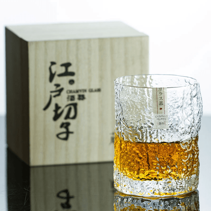 Luxury Cut Japanese Whisky Glass Set - BritishElegance