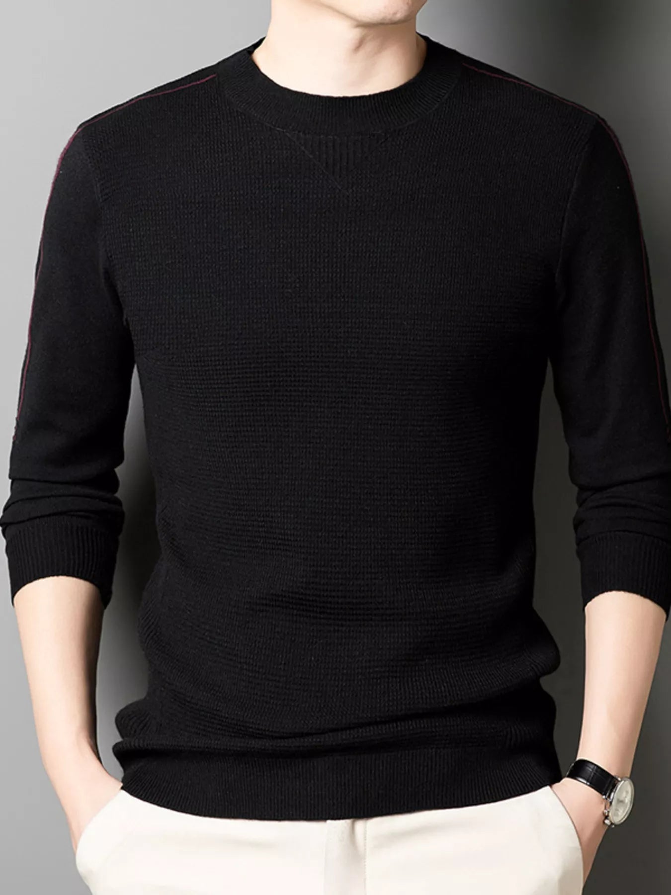 Men's Lightweight Fit Crew Neck Sweater