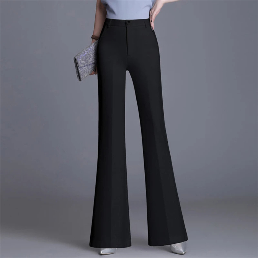 Women's Fitted High Waisted Wide Leg Pants
