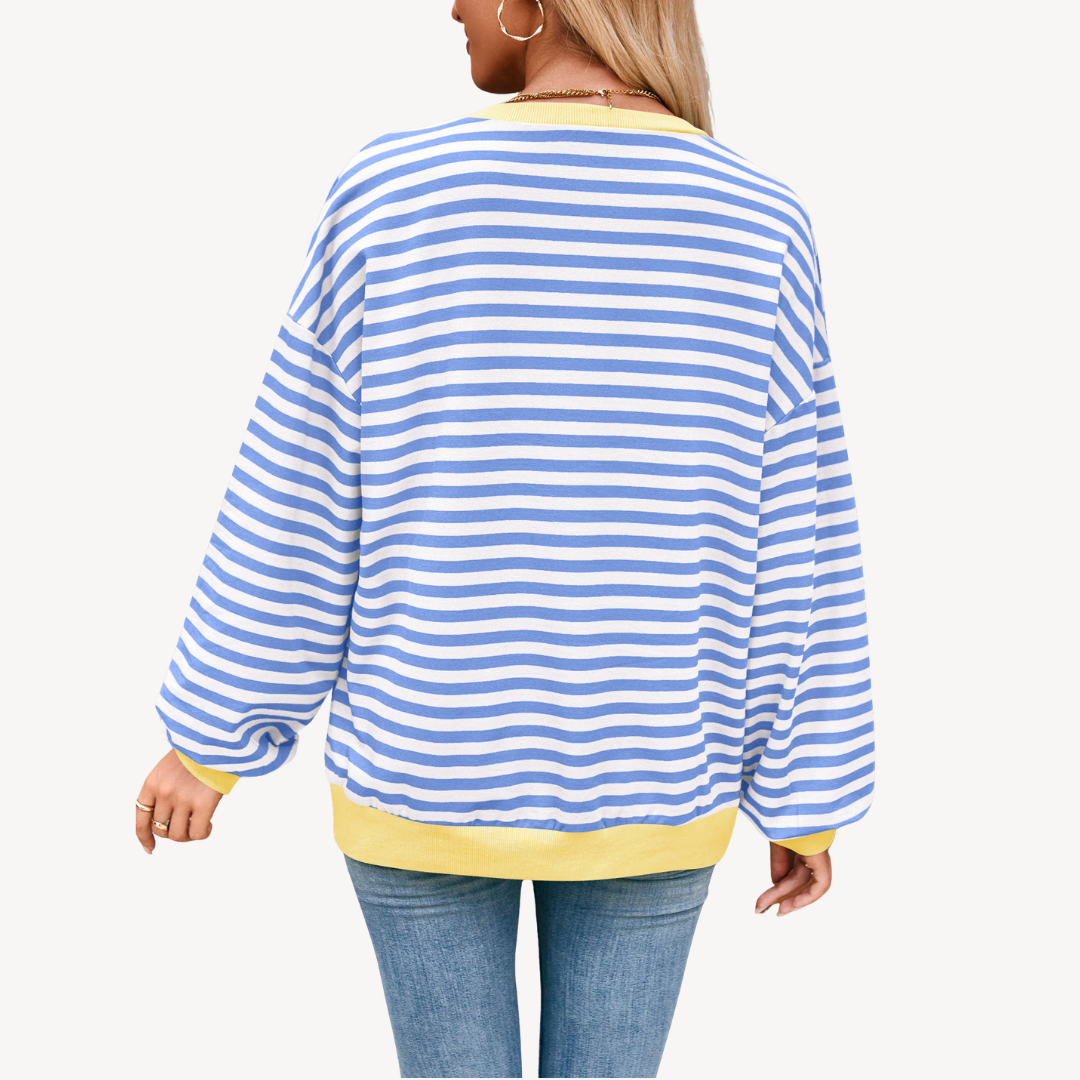 Women's Striped Long Sleeve Top