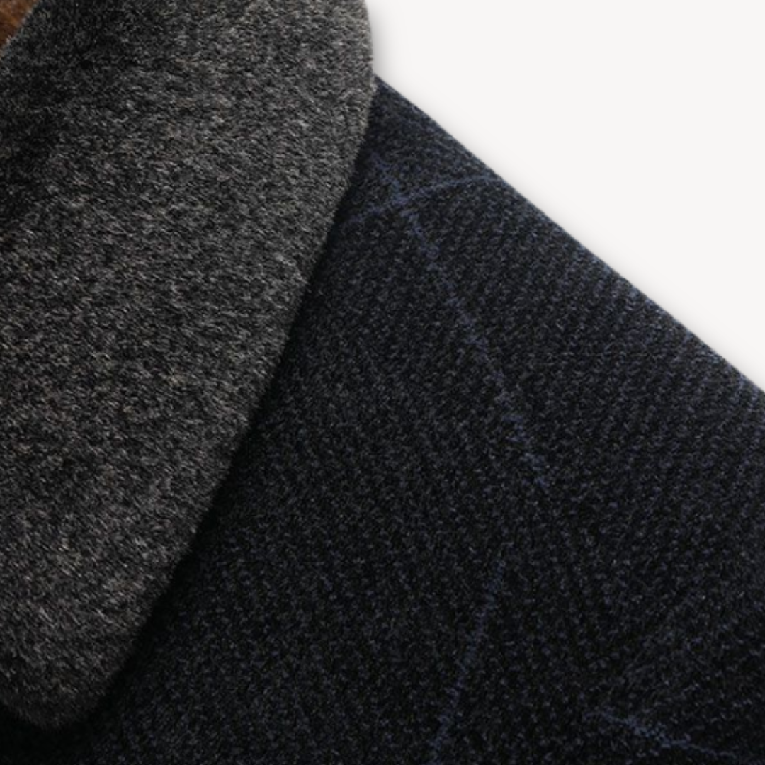 Men's Wool Blend Winter Jacket - Fur Lined, Warm Outerwear