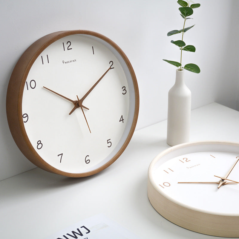 Rustic Wooden Traditional Wall Clock for Home Decoration
