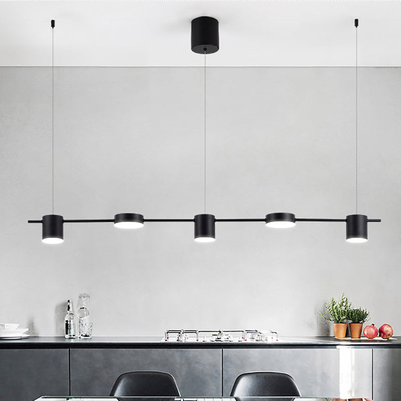 Modern Black Gold Pendant Lamp, 3-5 Lights