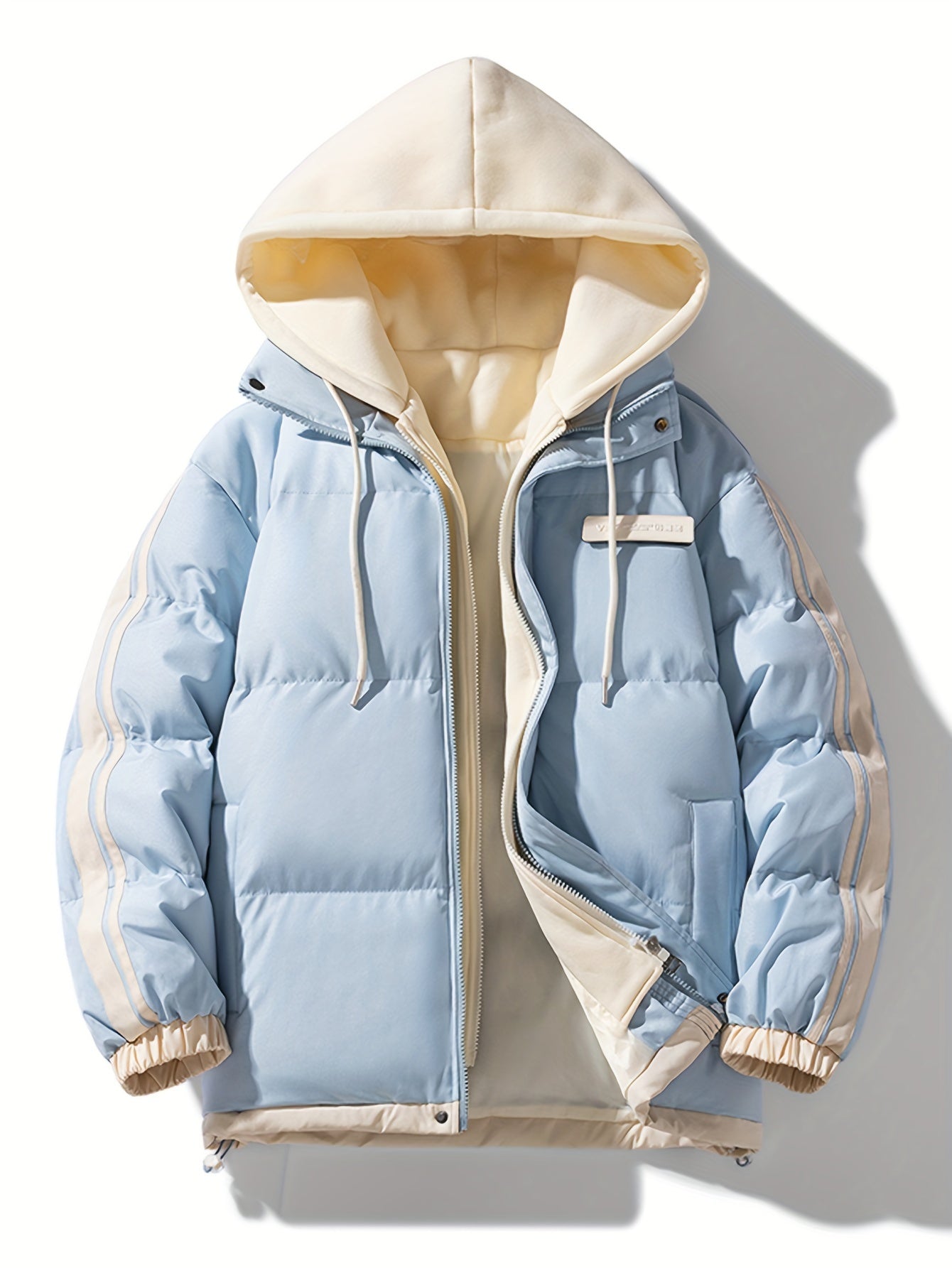 Warm Puffer Jacket For Women With Hood