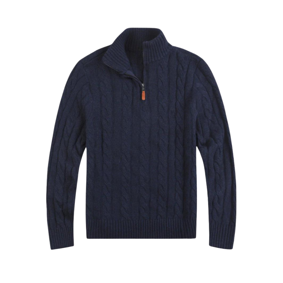 Warm Mens Cable Knit Winter Sweater