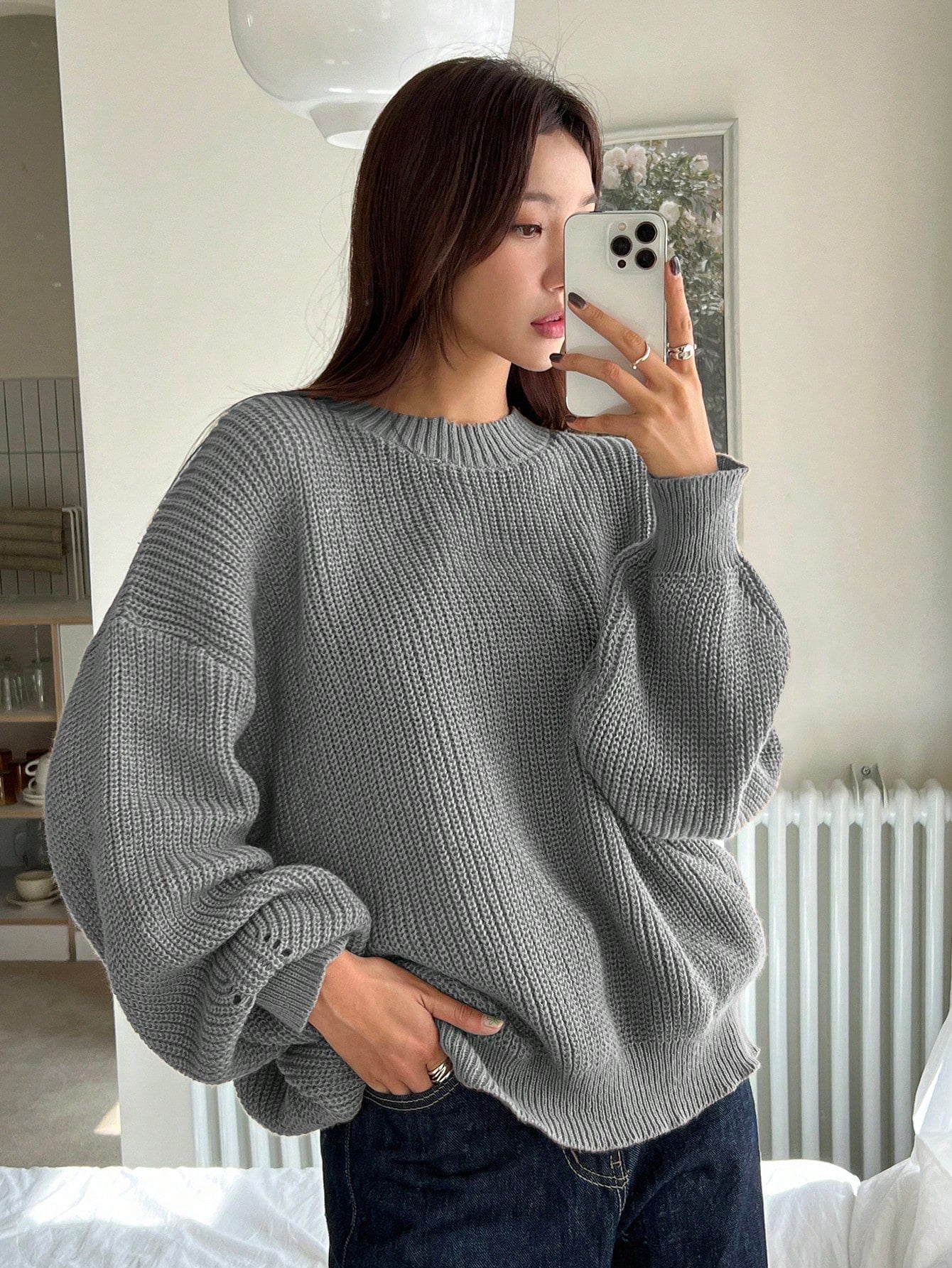 Cozy Women's Large Knit Sweater