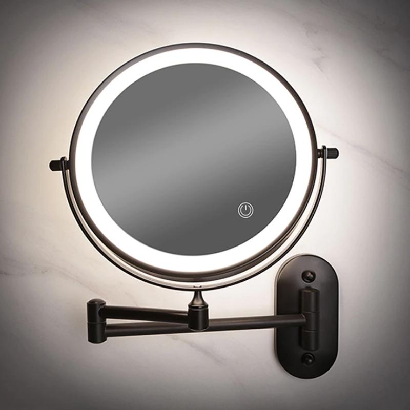 Large Double Sided LED Lighted Makeup Mirror - BritishElegance