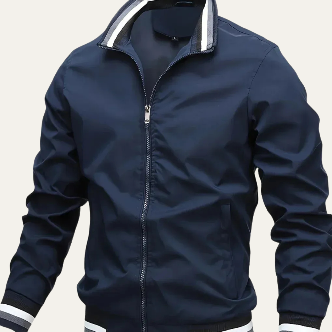 Men’s Oversized Stand Collar Outdoor Bomber Jacket