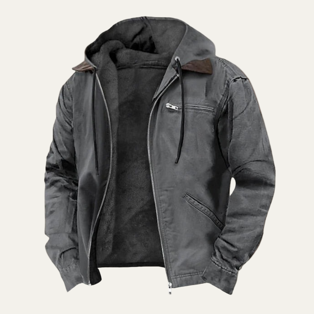 Men’s Modern Hooded Zip Jacket