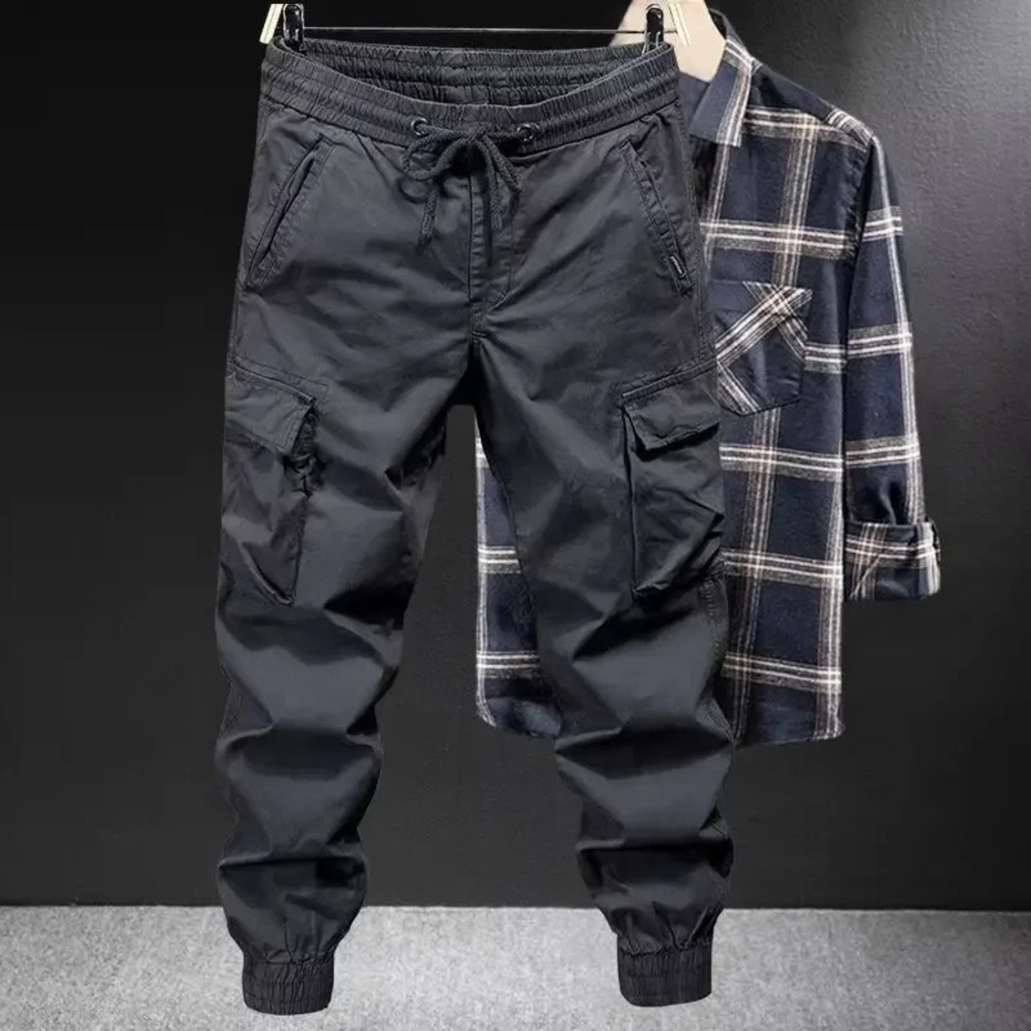 Relaxed Fit Mens Casual Cargo Trousers