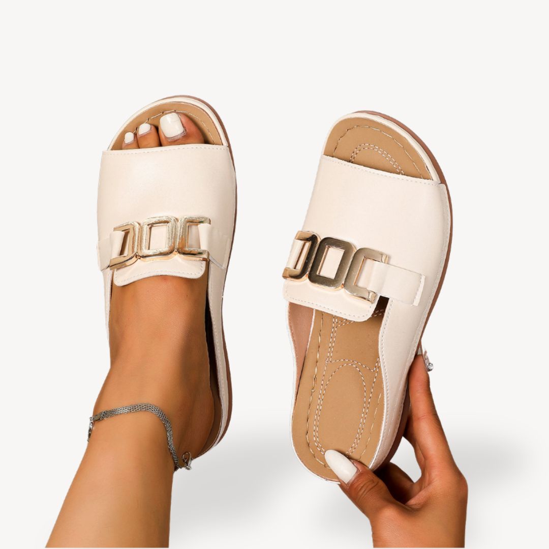 Orthopedic Buckle Flat Sandals Women