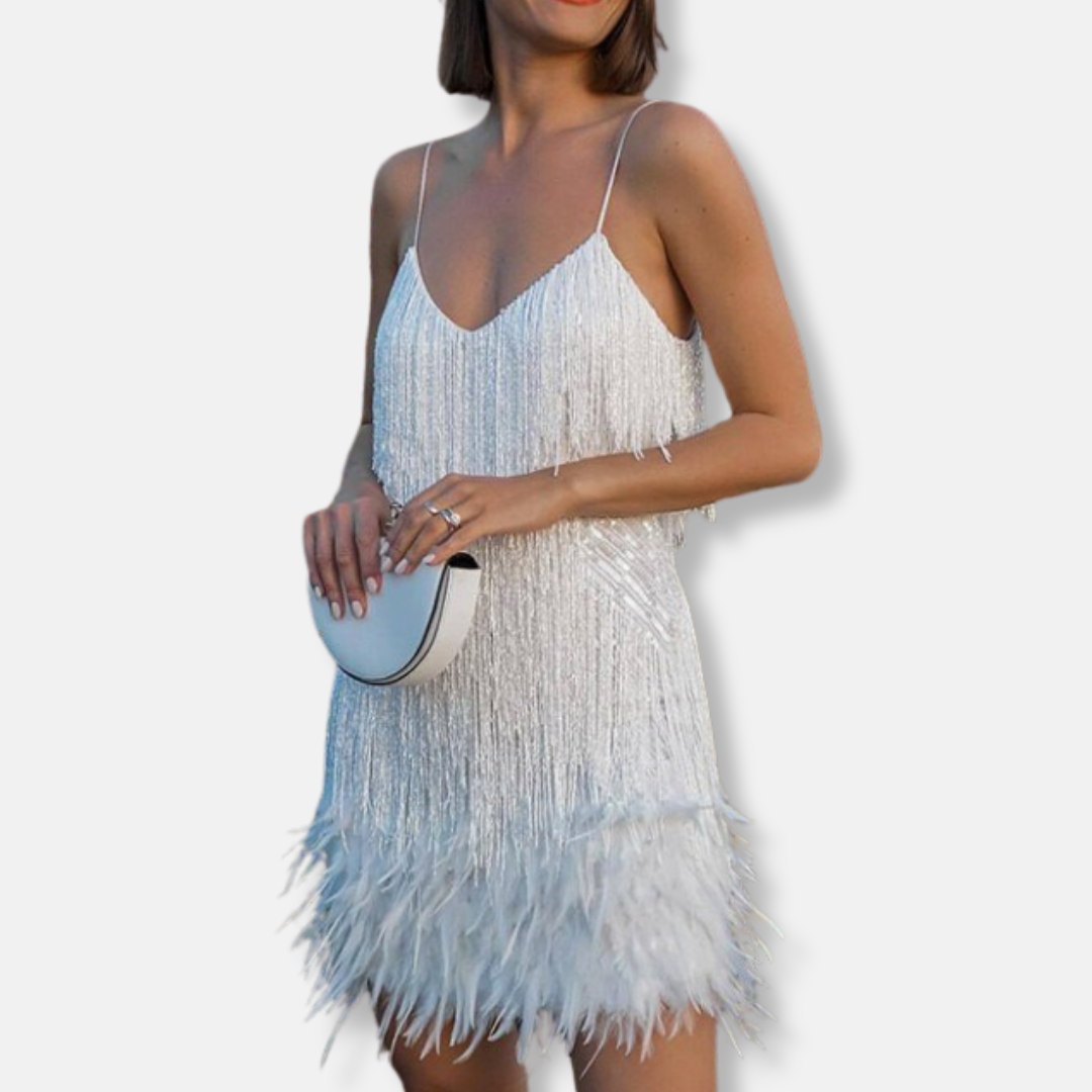 Francesca Sequin Embellished Cocktail Dress