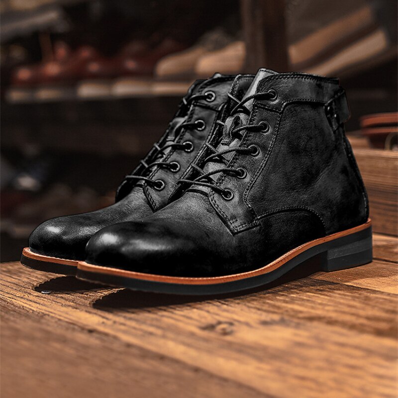 Men's DAVID Leather Shoes: Comfort & Style