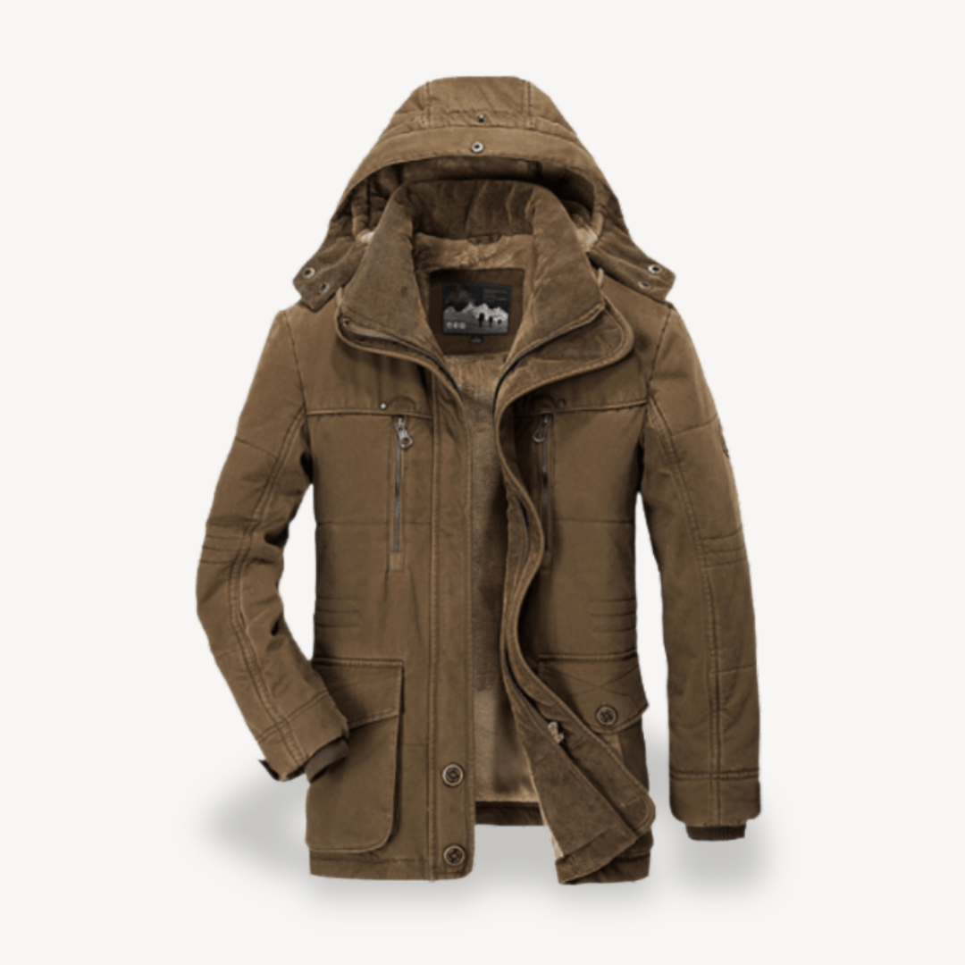 Men's Waterproof Winter Jacket with Hood