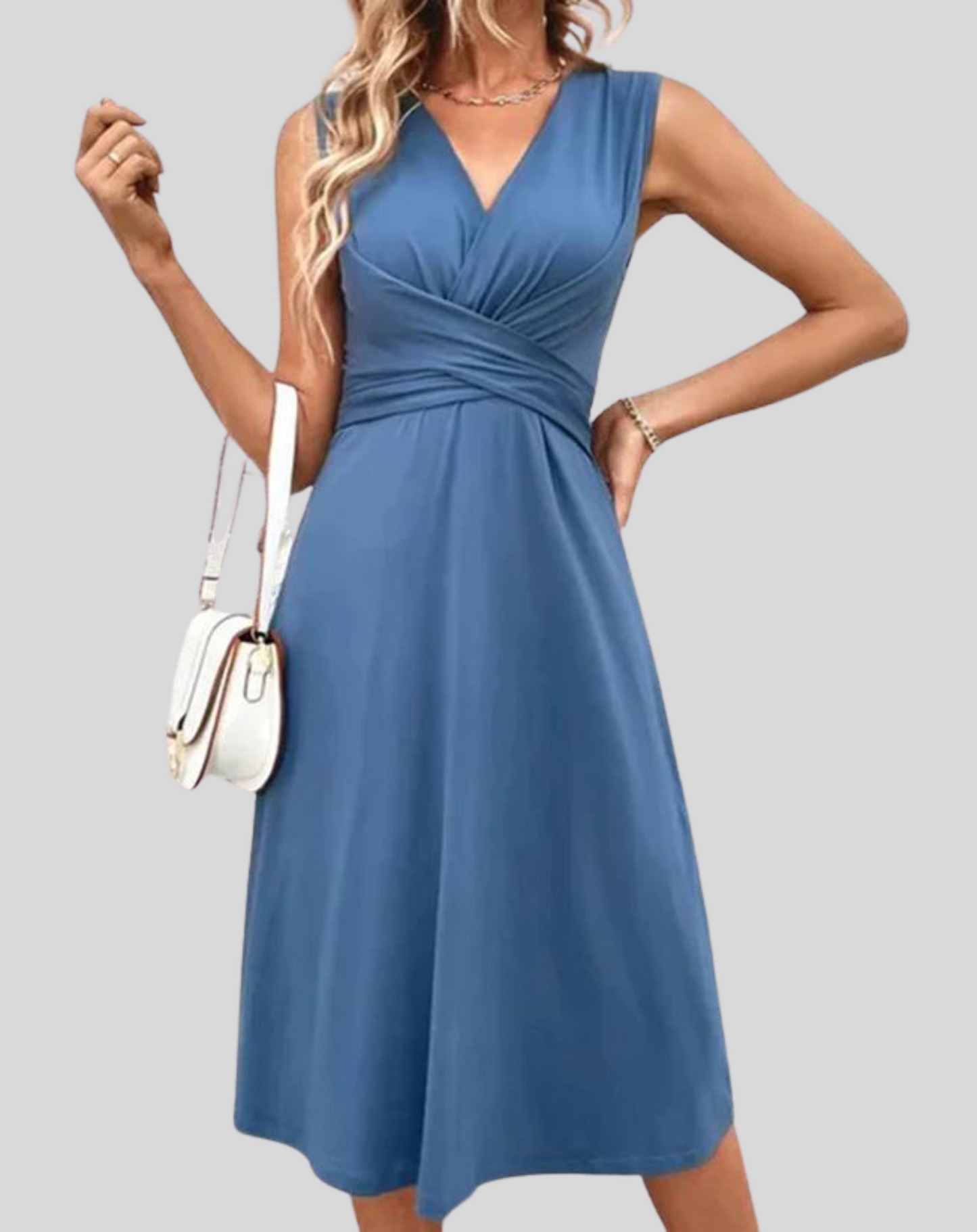 Sunny V-Neck Mini Summer Dress for Women