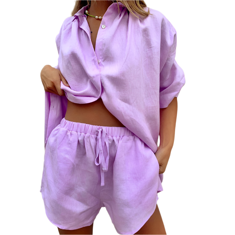 Comfortable 2-Piece Cotton Pajama Set