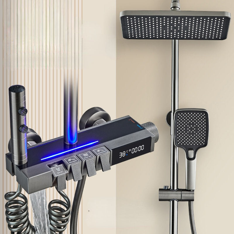 Luxury Digital Shower System With Thermostatic Faucet - BritishElegance
