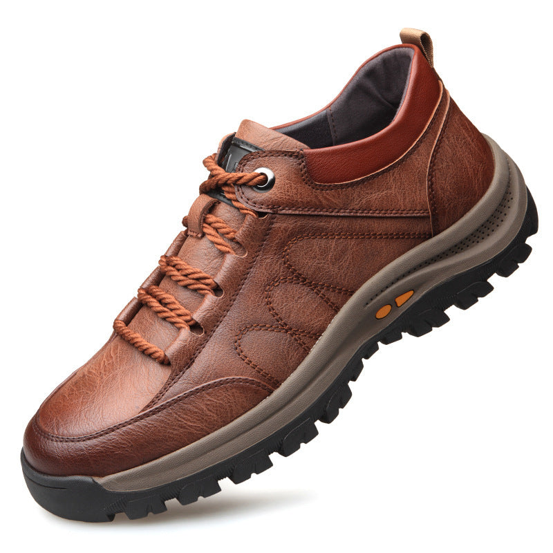 Orthopedic leather shoes for men