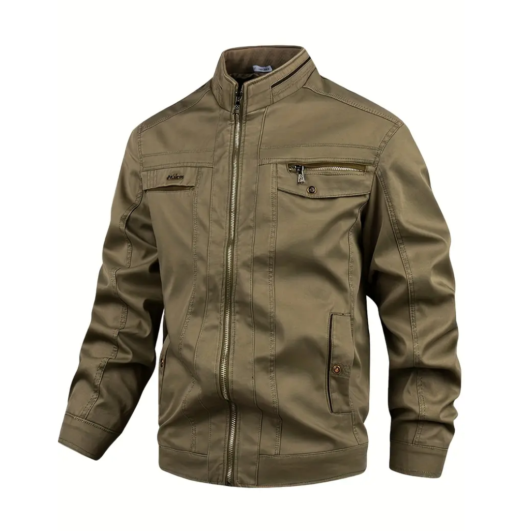 Men’s Utility Zip Front Multi Pocket Jacket