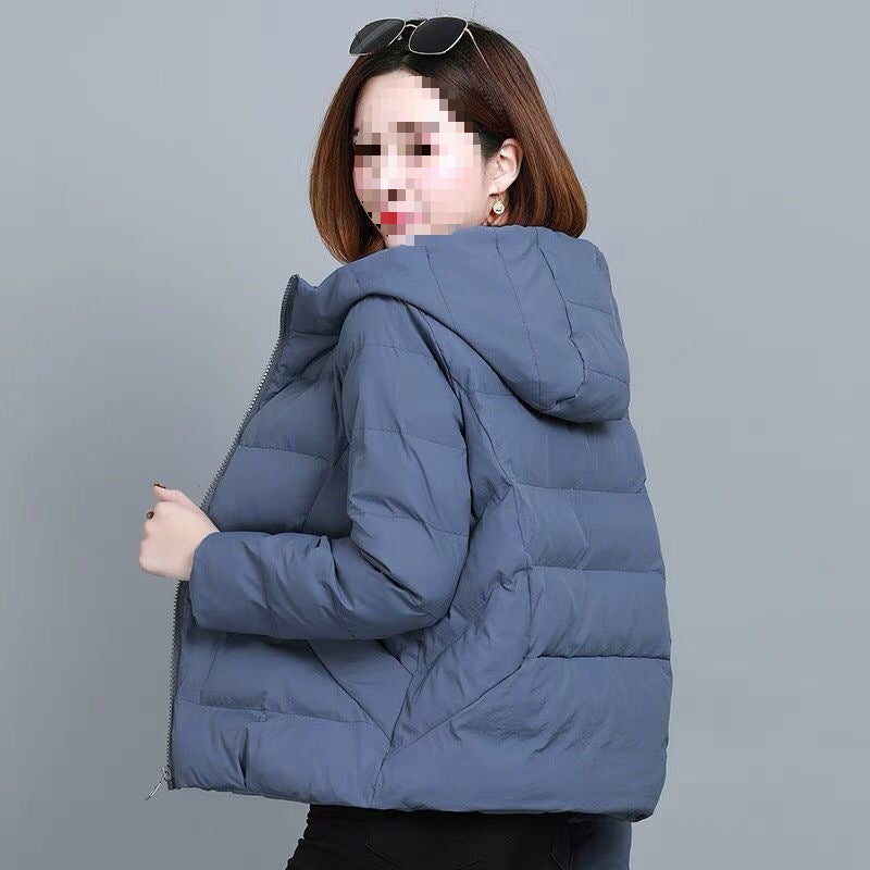Warm Women's Quilted Padded Winter Coat with Zip