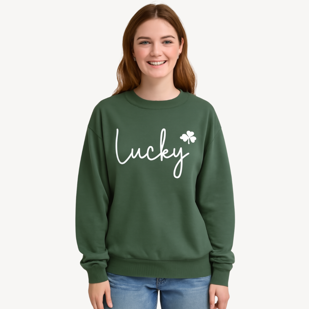 Lucky Graphic Sweatshirt for Women