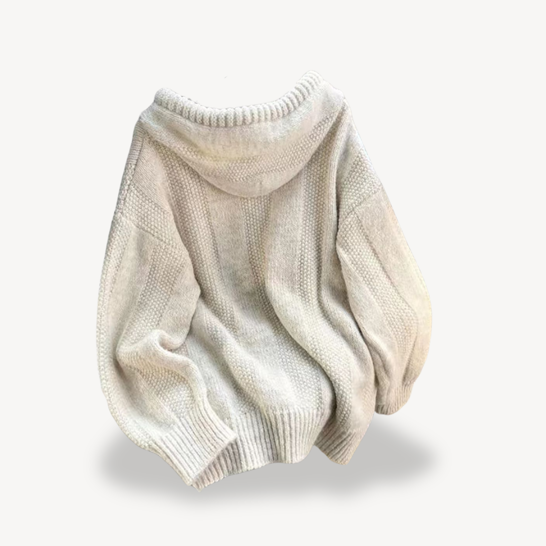 Knitted Hoodie Sweater for Women
