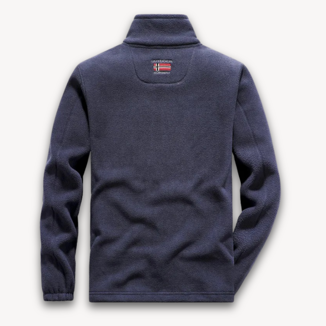 Men's Fleece Jacket, Warm Winter Outdoor Coat - Full-Zip