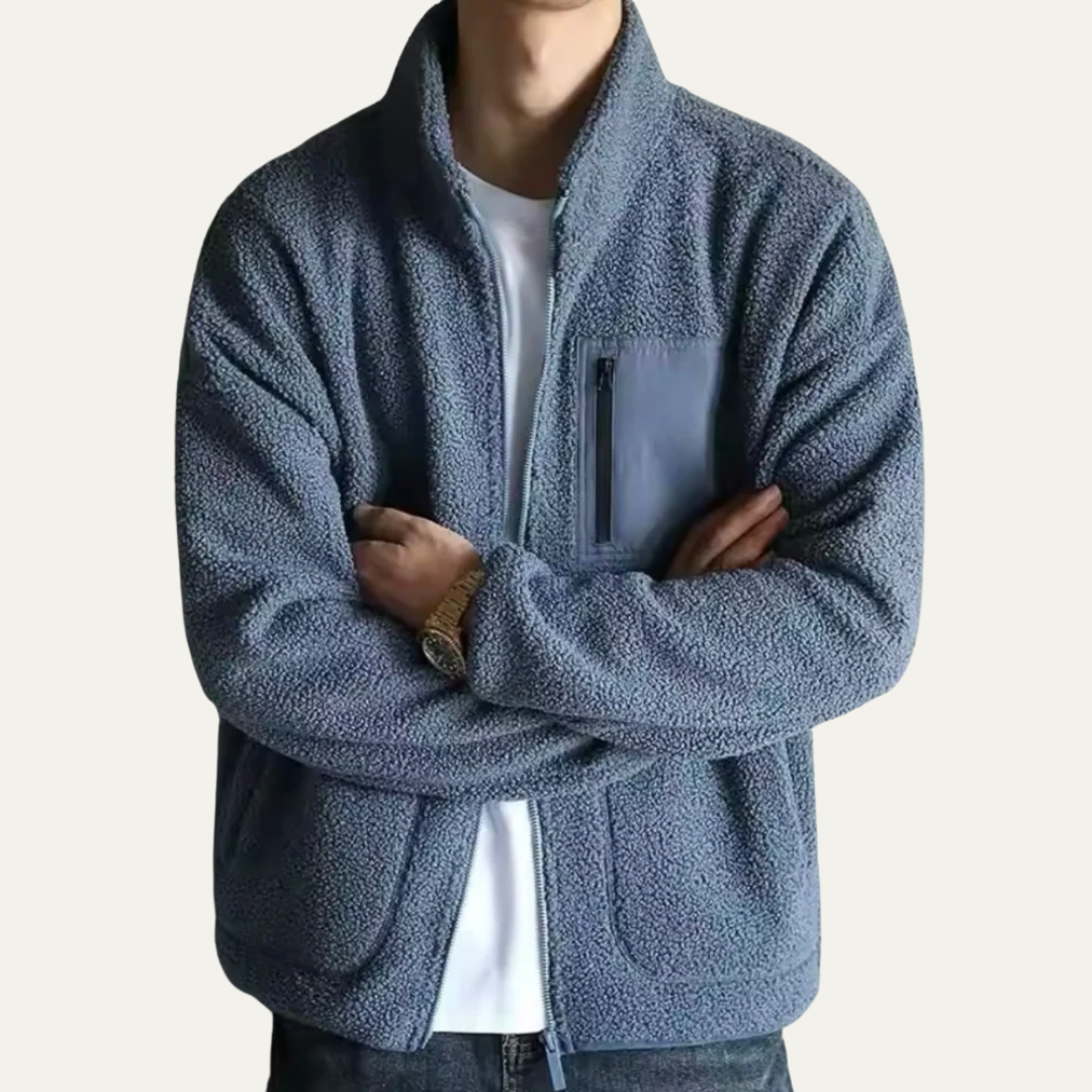 Men’s Warm Cozy Full Zip Fleece Jacket