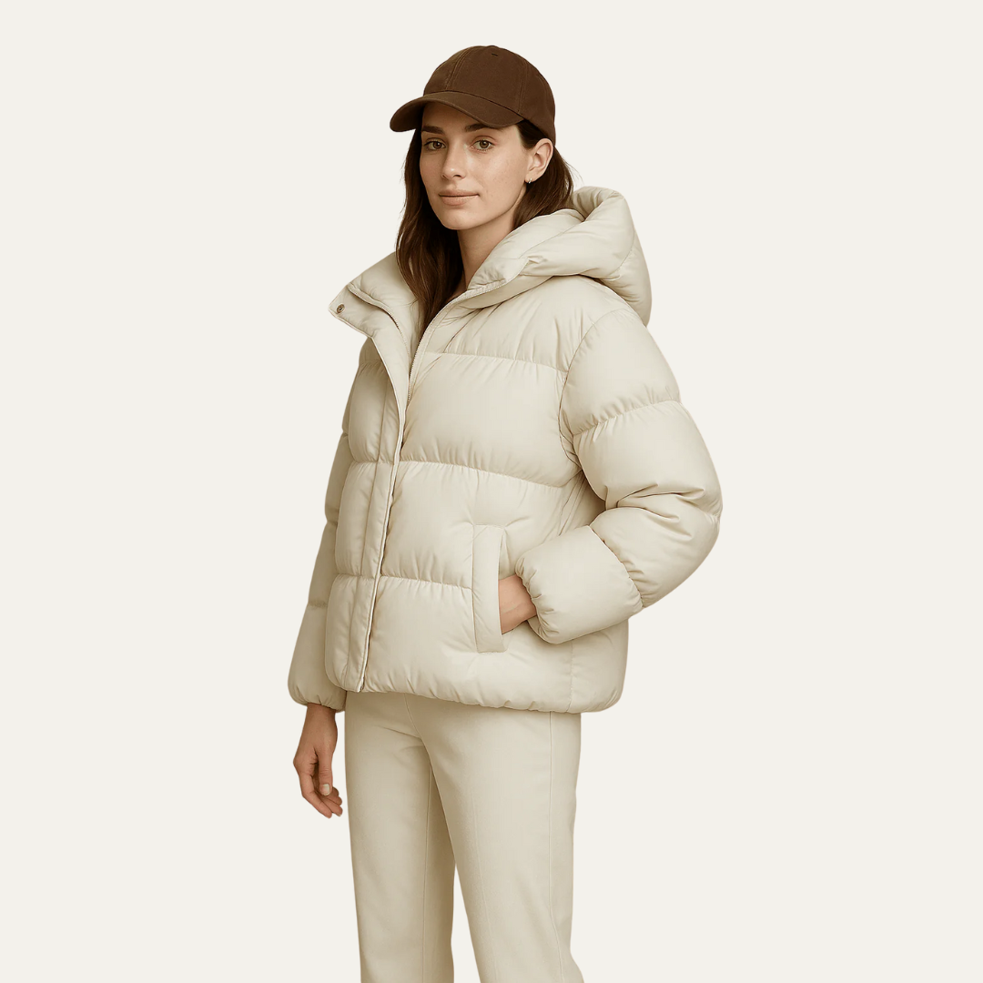 Women’s Insulated Hooded Cropped Puffer Jacket
