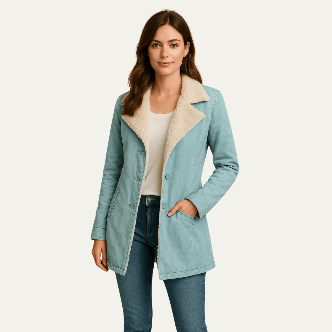 Women’s Sherpa Collar Single-Breasted Jacket