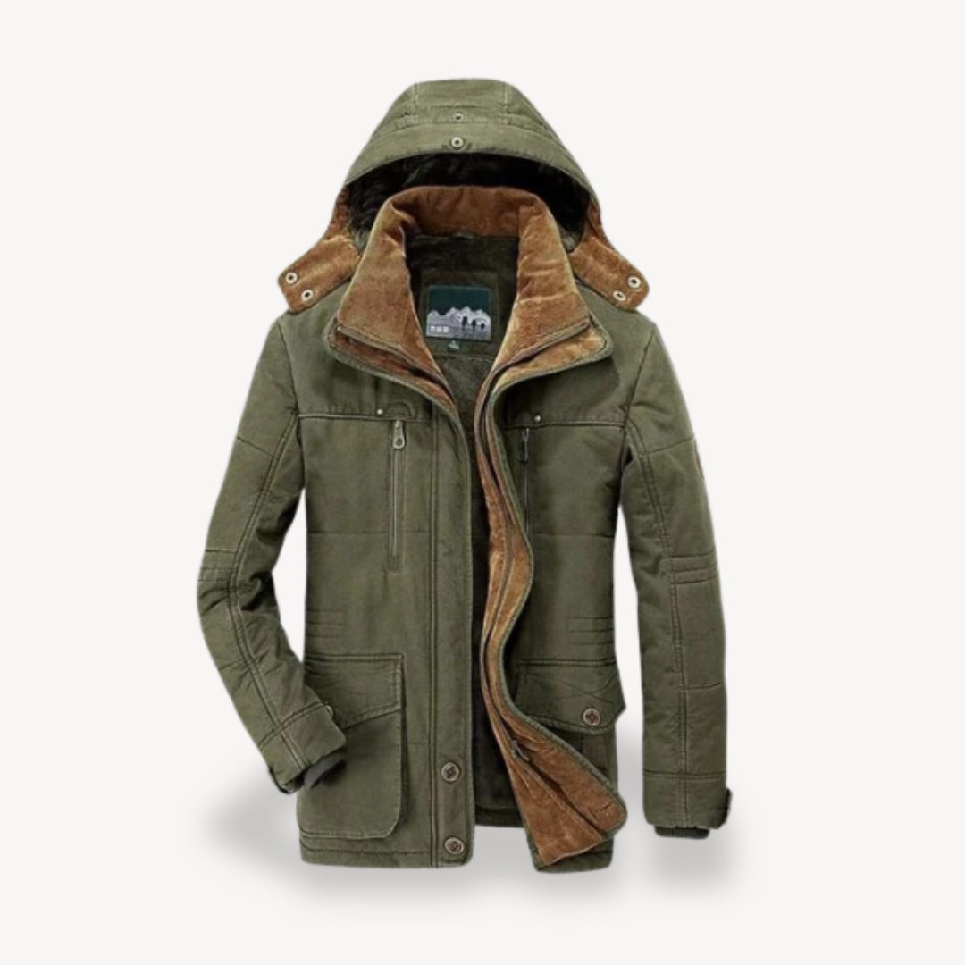 Fleece Lined Parka Jacket Men