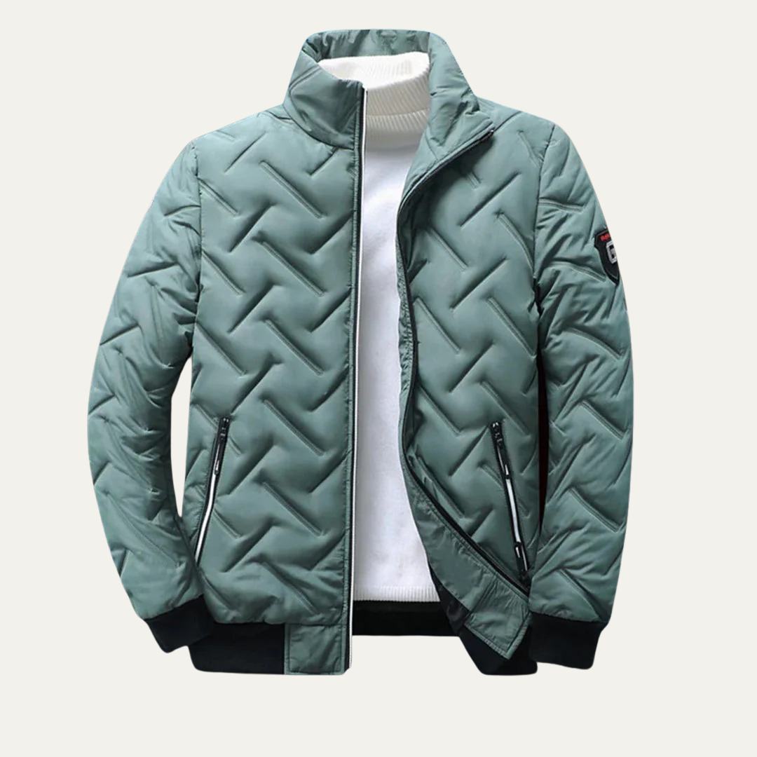 Men’s Sleek Hooded Quilted Puffer Jacket