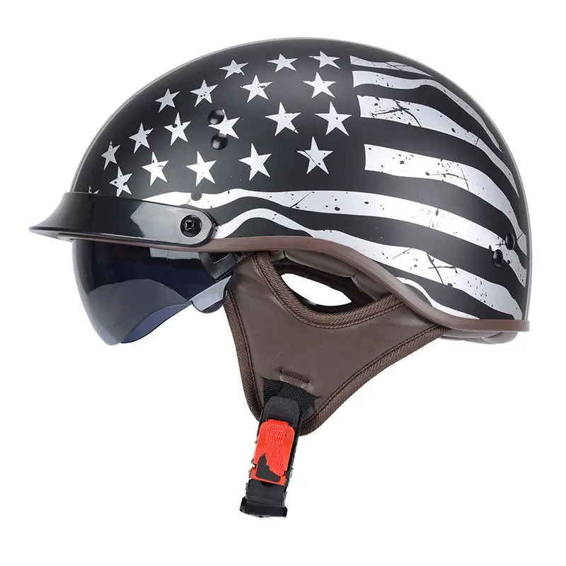 Sporty Motorcycle Helmet With Anti UV Shield Visor