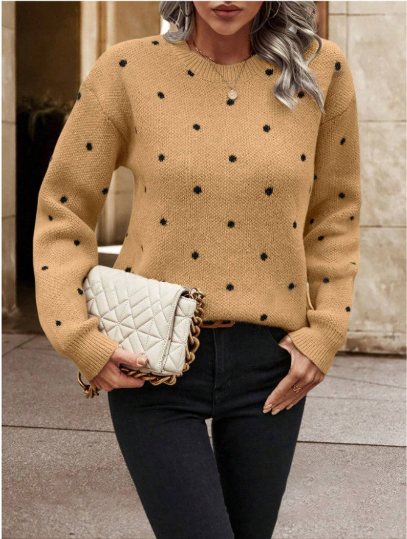 Zara polka dot sweater - Casual and stylish for women in fall and winter