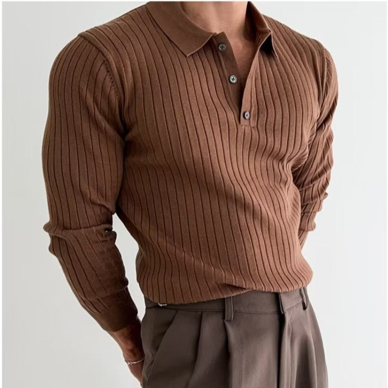 Classic Men's Fitted Polo Shirt