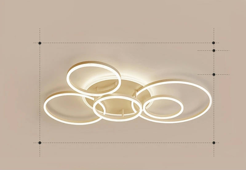 Calming LED Ceiling Lamp with Warm Soft Glow